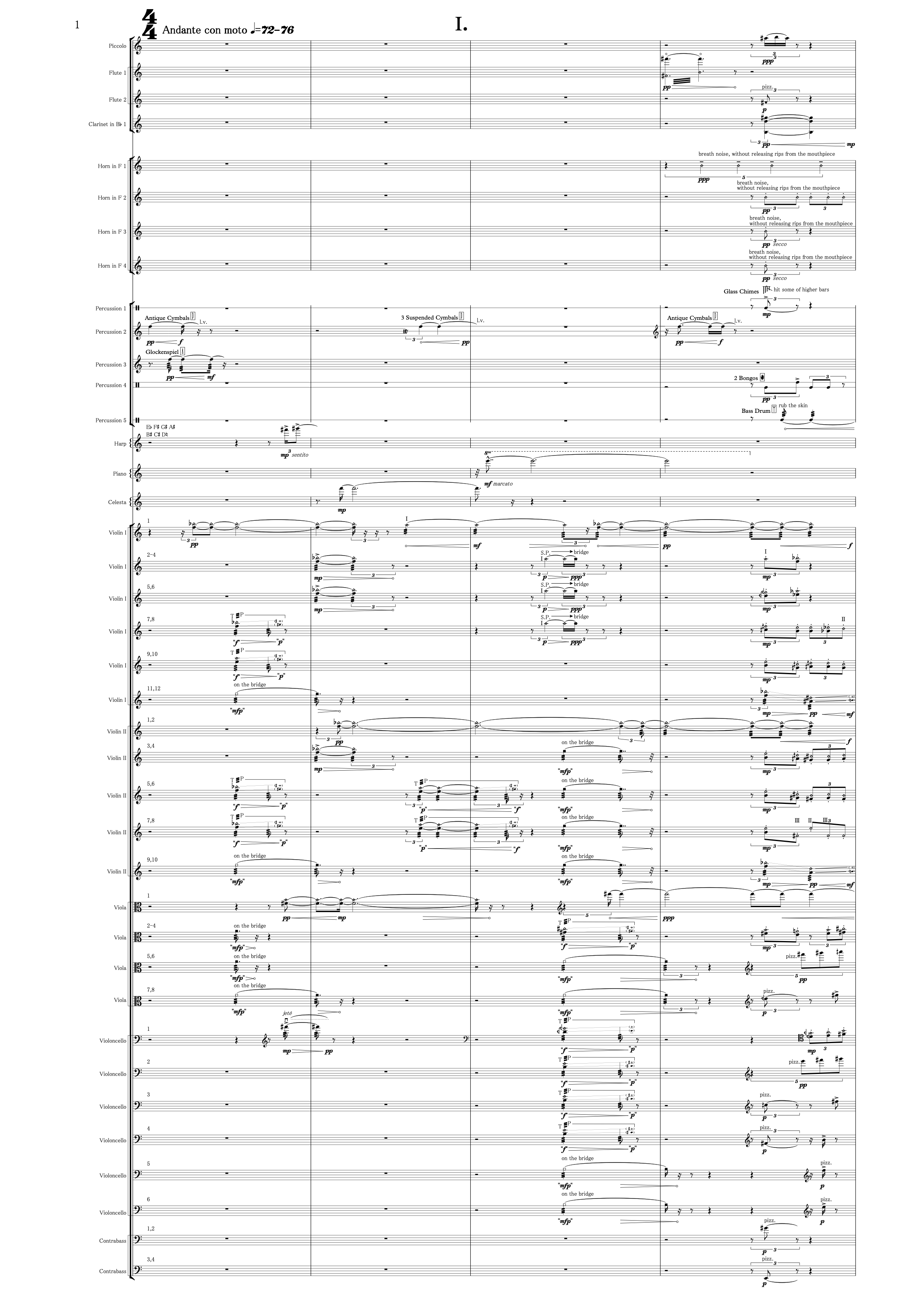 Two Pieces for Orchestra Sample